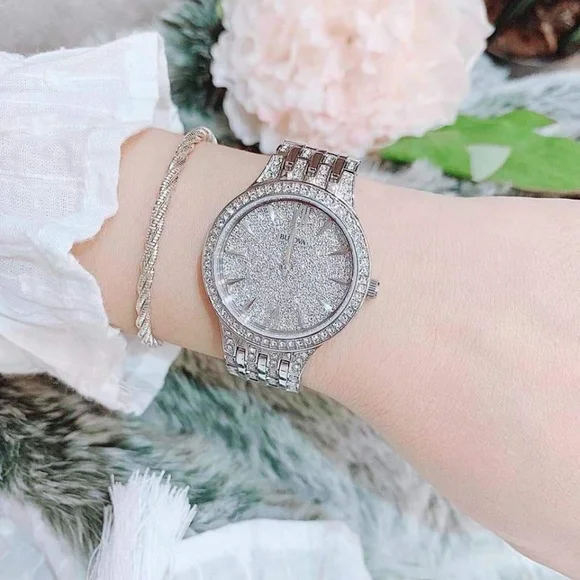 **NEW** Bulova Ladies Crystal Phantom Silver-Tone Stainless Steel Watch - Picture 13 of 13